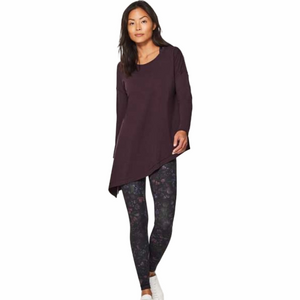 Lululemon To The Point Long Sleeve Women’s Asymmetrical Top Purple/Plum  Size 4